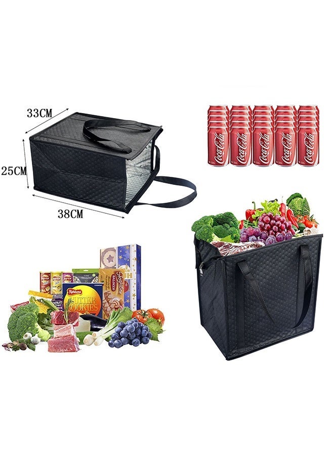 Non-woven thermal carrier bag with reinforced aluminium foil lining - Image 3