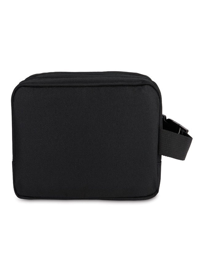 PackIt Freezable Dual Compartment Snack Box, Black, Insulated and Freezable with ECOFREEZE Technology, Buckle Handle, Zip Closure, Reusable, Collapsible, Designed for Perishables and Dry Snacks - Image 4