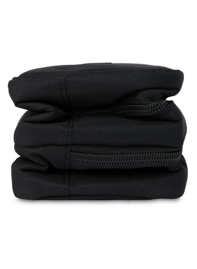 PackIt Freezable Dual Compartment Snack Box, Black, Insulated and Freezable with ECOFREEZE Technology, Buckle Handle, Zip Closure, Reusable, Collapsible, Designed for Perishables and Dry Snacks - Image 3