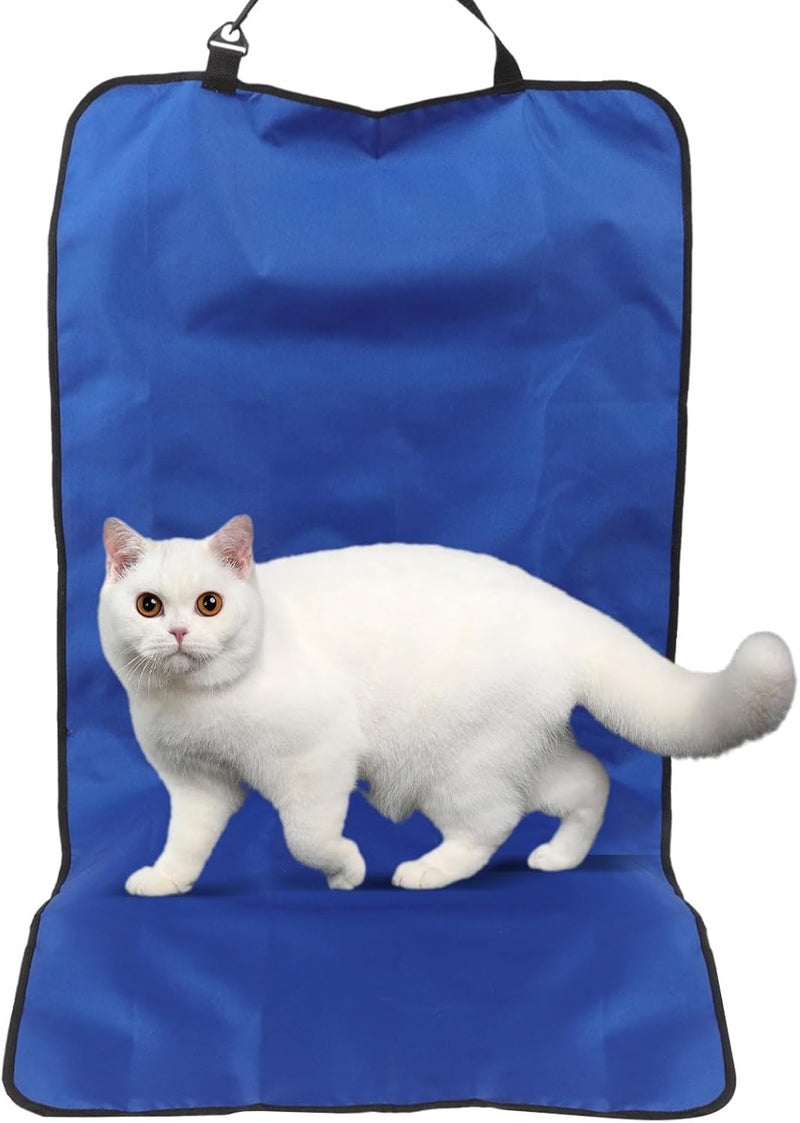 Waterproof Car Seat Protector for Dogs Pet Cushion Oxford Fabric Sturdy 106x49cm Blue Dog Car Seat Cover for Travel and Vehicle Use - Image 1