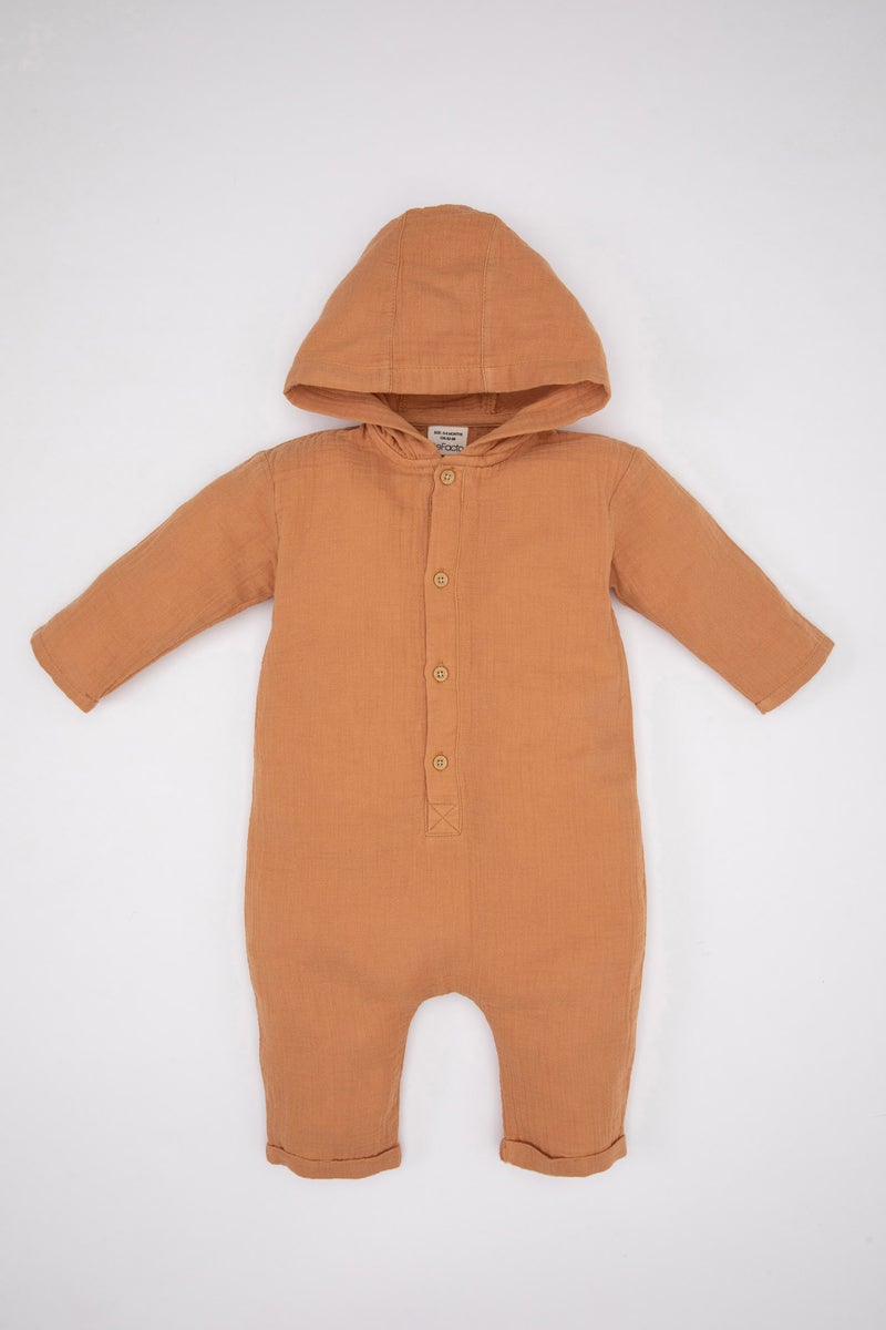 DeFacto Baby Boy Newborn Muslin Jumpsuit  - Image 1