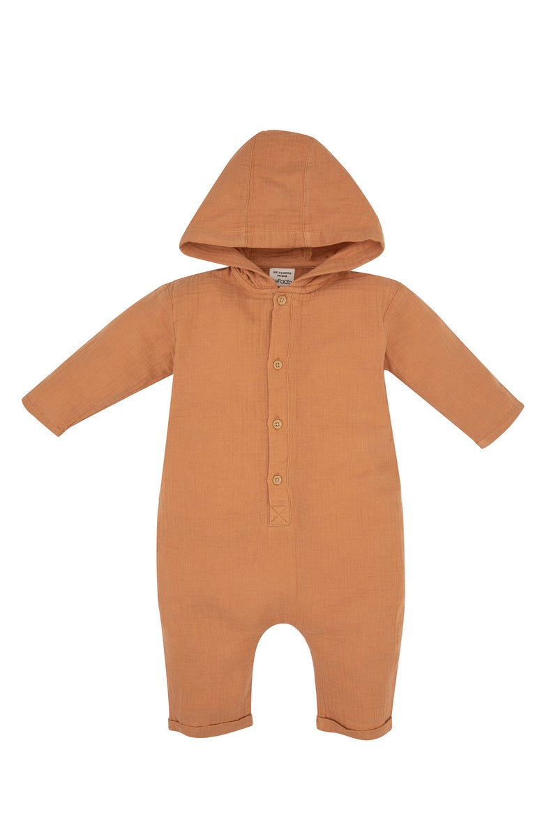 DeFacto Baby Boy Newborn Muslin Jumpsuit  - Image 5