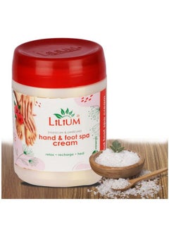LILIUM Hand & Foot Spa Cream For Rough Dry And Cracked Heel ; Sunflower Seed Oil & Olive Oil 900Ml  - Image 3
