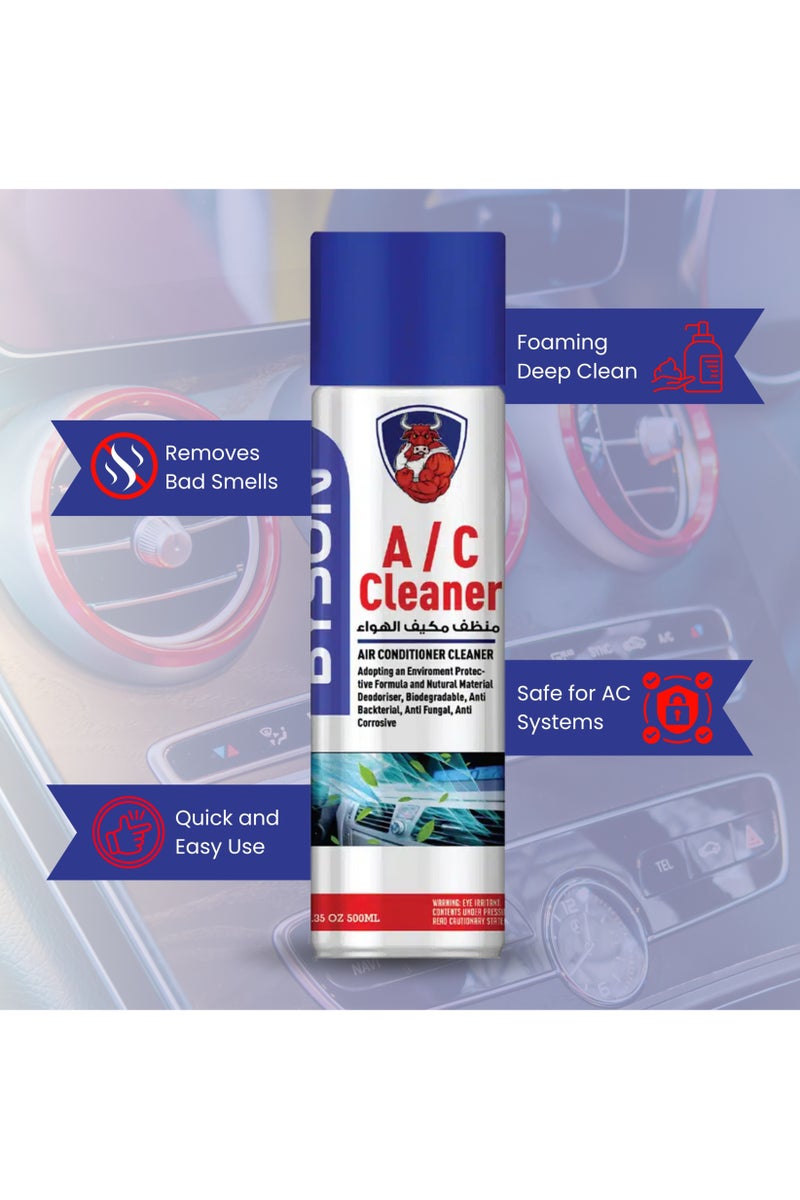 BYSON Air Conditioner Cleaner Foam Spray for Car and Home Use - Removes Dust Dirt and Odours - Cleans AC Vents and Coils - Improves Airflow and Freshness for Better Cooling Performance - Image 5