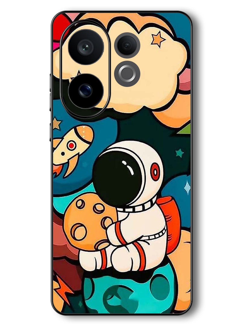 Theodor Case Compatible with Vivo V60 6.77 Inch Protection Shockproof Bumper Cover Astronaut Cheese - Image 1