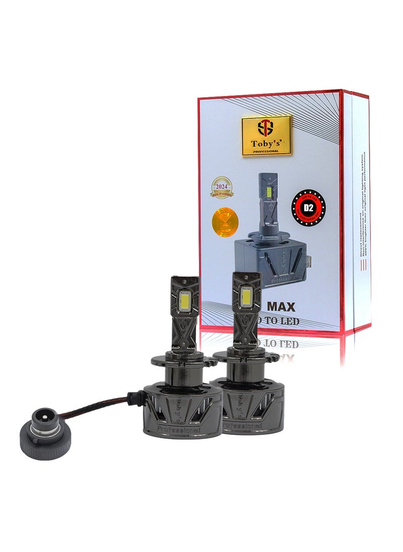 Toby's - Toby's New Launched F1 MAX D2 HID to LED Headlight Bulb With 70Watts/Pair and 7000lm - Image 1