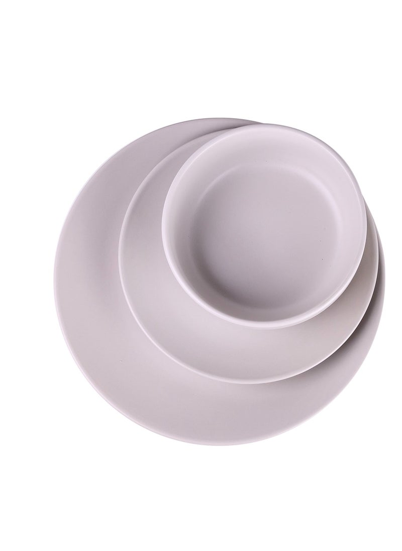 Cuisine Art - Cuisine Art OHA 12-Piece Glazed Dinner Set - Cream - Image 1