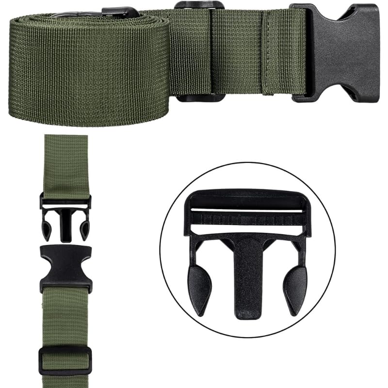 FUOCO Robustt Luggage Belt Suitcase Straps Pack of 2 with Adjustable Travel Belt Stylish Fashionable Design, Protect Your belongings Carry on Travel with Buckle Clip Bag Band Make in India - Image 2