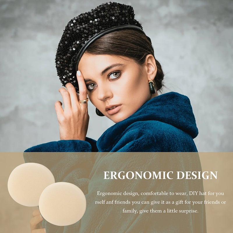 3Pcs Hat DIY Base Hat Making Round Base Beret Hat Base Lolita Hat DIY Round Base Practical Base - Image 5