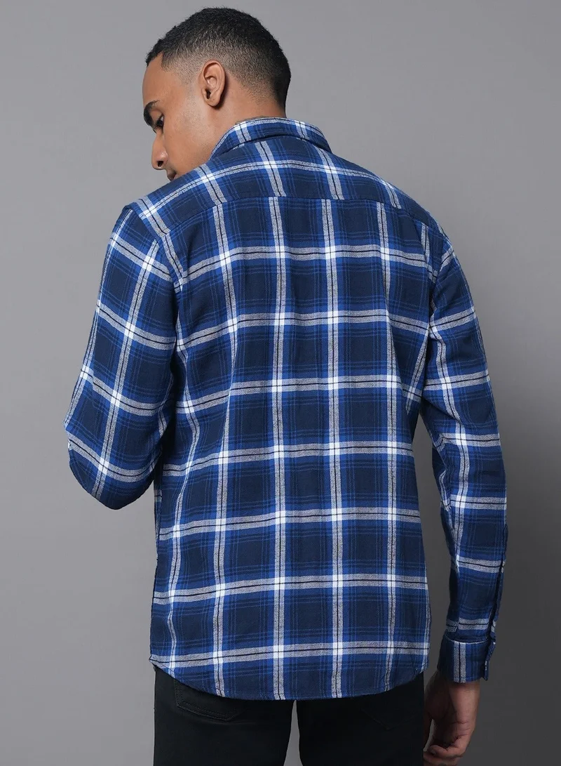 HIGH STAR  Regular Fit Check Shirt for Men, Spread Collar for Men | Best Price UAE