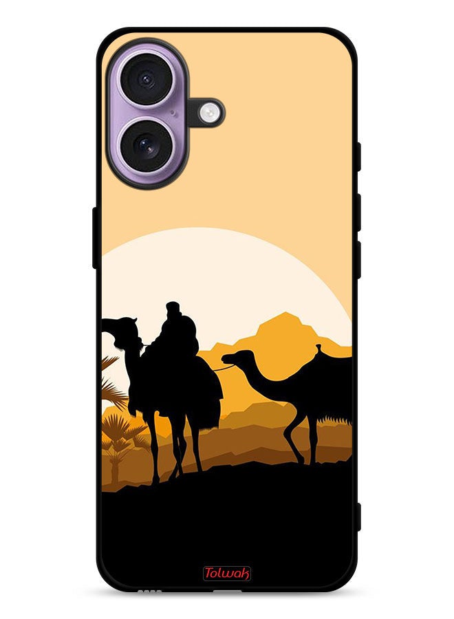 Tolwak Apple iPhone 17 Protective Case Cover Camels In Desert Art - Image 1