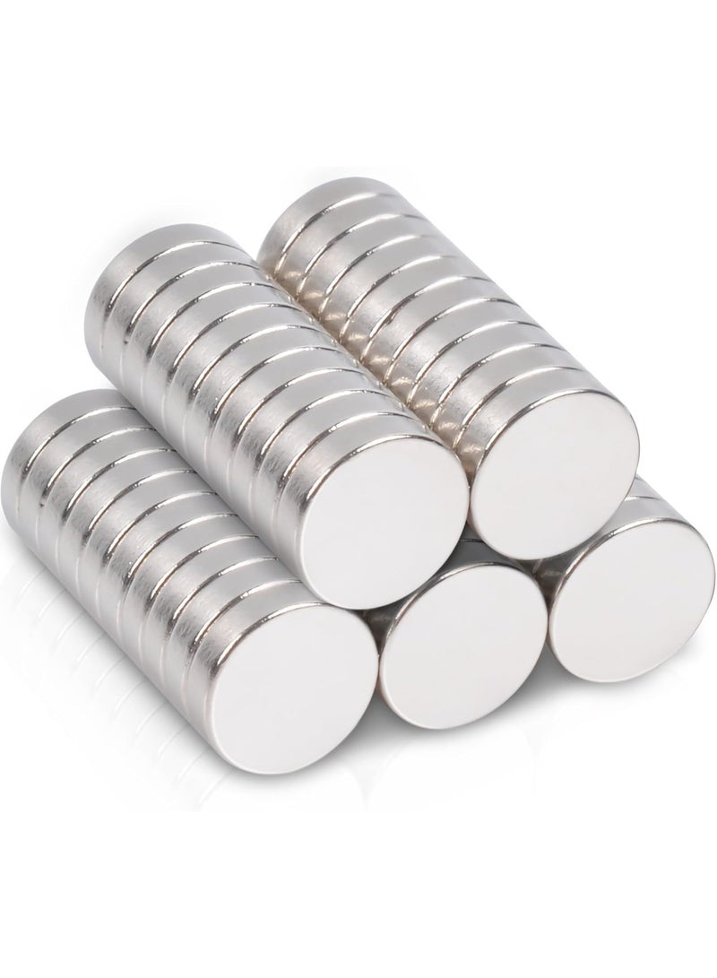 VITION 60pcs Neodymium Disc Magnets 8x2mm, Super Strong Rare Earth Magnets for Fridge, Whiteboard, Crafts (Silver) - Image 1