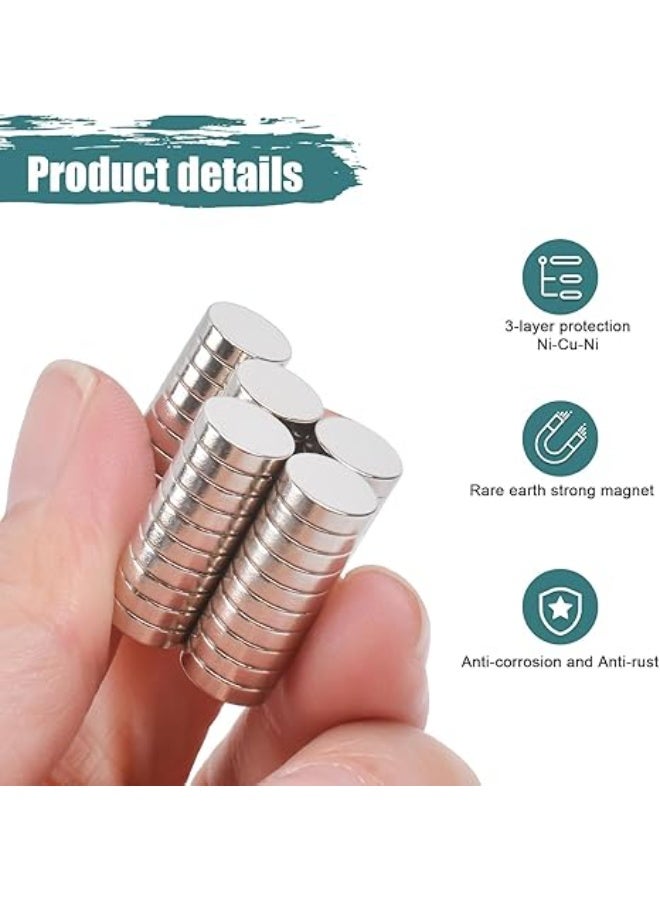 VITION 60pcs Neodymium Disc Magnets 8x2mm, Super Strong Magnets for Fridge, Whiteboard, Crafts (Silver) - Image 5