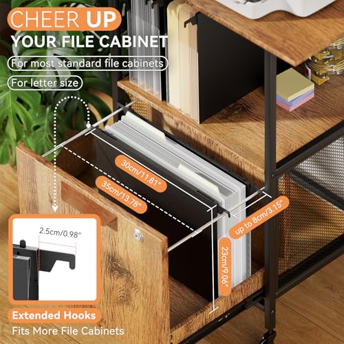 ABC life Plastic Expanding Hanging File Folders,Reinforced 3.15" Hanging Accordian Folder，Large Capacity, Letter Size for Filing Cabinet Tax Filing, Invoices-3pcs - Image 2