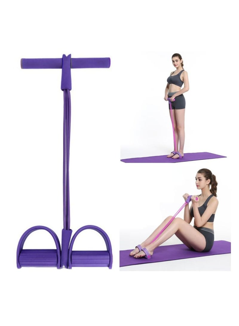 Bukela 21 Fitness Resistance Bands-4 Tube Pedal Ankle Puller, 2025 Upgraded Stirrup Puller for Exercise, Foot Pedal Resistance Band for Arm Weights Exercise Equipment - Image 1