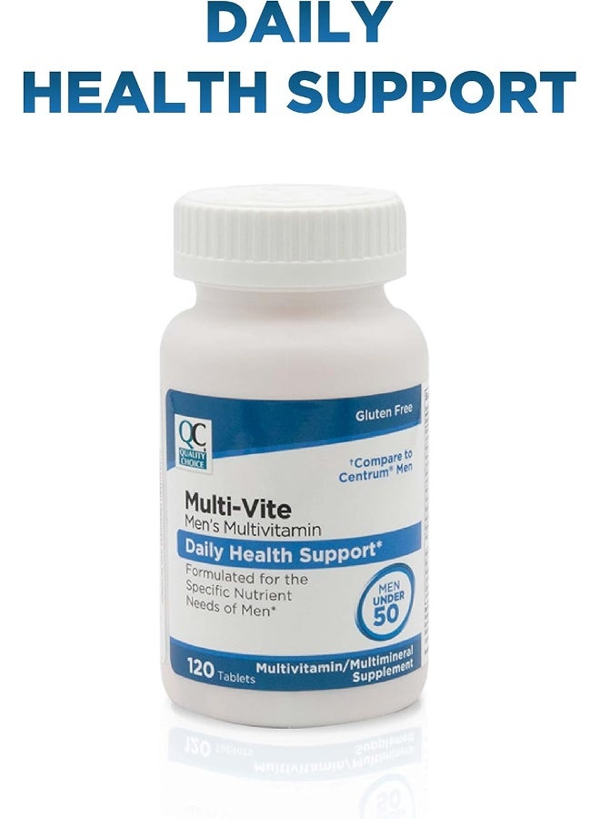 Quality Choice Multi-Vite Men's Multivitamin Tablets for Men Under 50 - Image 2