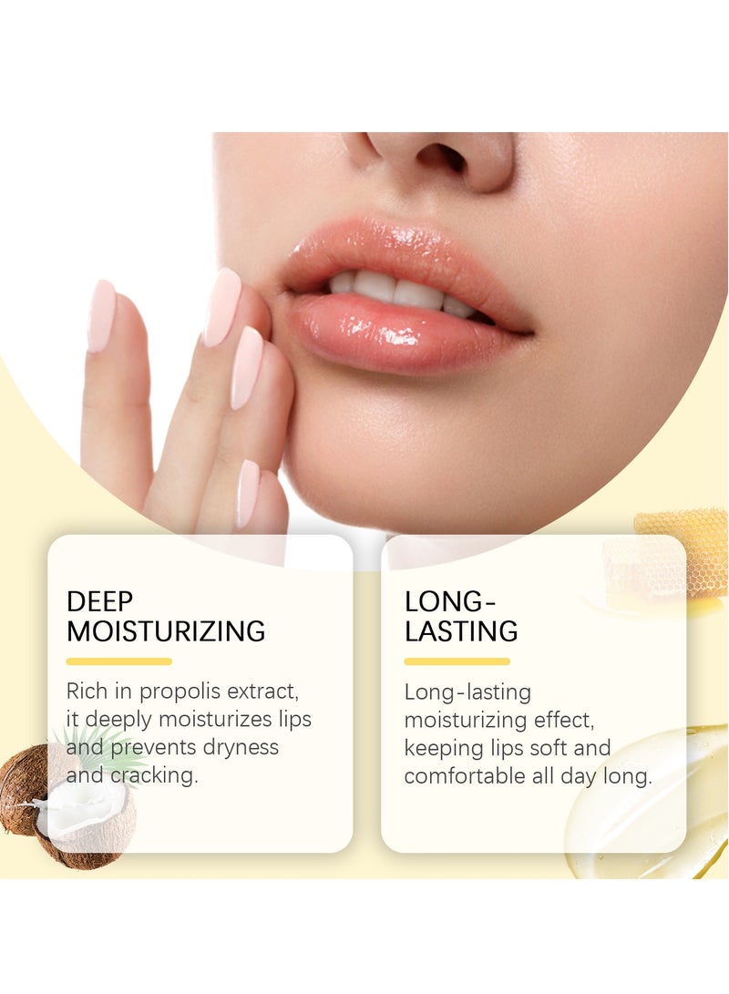 إيلهو زبدة الشفاه بالعسل (15 جم) - مانوكا بروبوليس ليبسيرين، بلسم وقناع الشفاه المرطب طوال الليل، ترطيب طويل الأمد لمدة 12 ساعة، تقشير لطيف، موزع ملتوي صحي، - Image 3