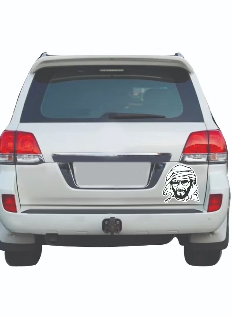ARS "Sheikh Zayed Car Decal Sticker – UAE National Day Vinyl Sticker for Cars, Laptops & Home Décor" - Image 2