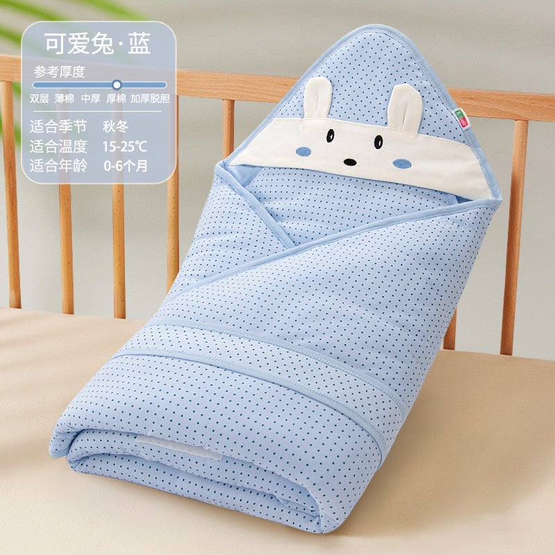 [Factory Direct Supply] Rabbit Year Baby Holding Quilt Spring, Autumn and Winter Thickened Pure Cotton Newborn Package for Birth Room Supplies - Image 1