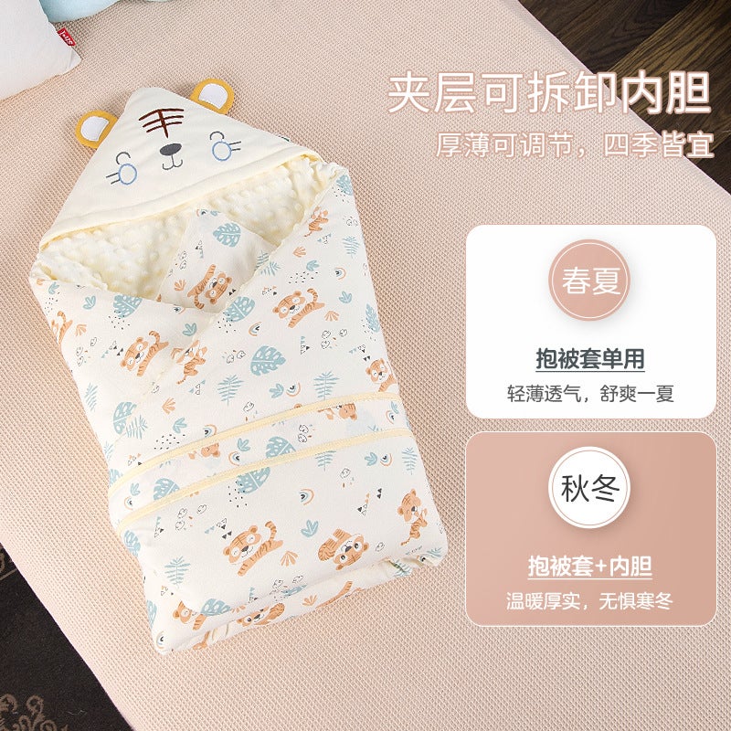 [Factory Direct Supply] Rabbit Year Baby Holding Quilt Spring, Autumn and Winter Thickened Pure Cotton Newborn Package for Birth Room Supplies - Image 3