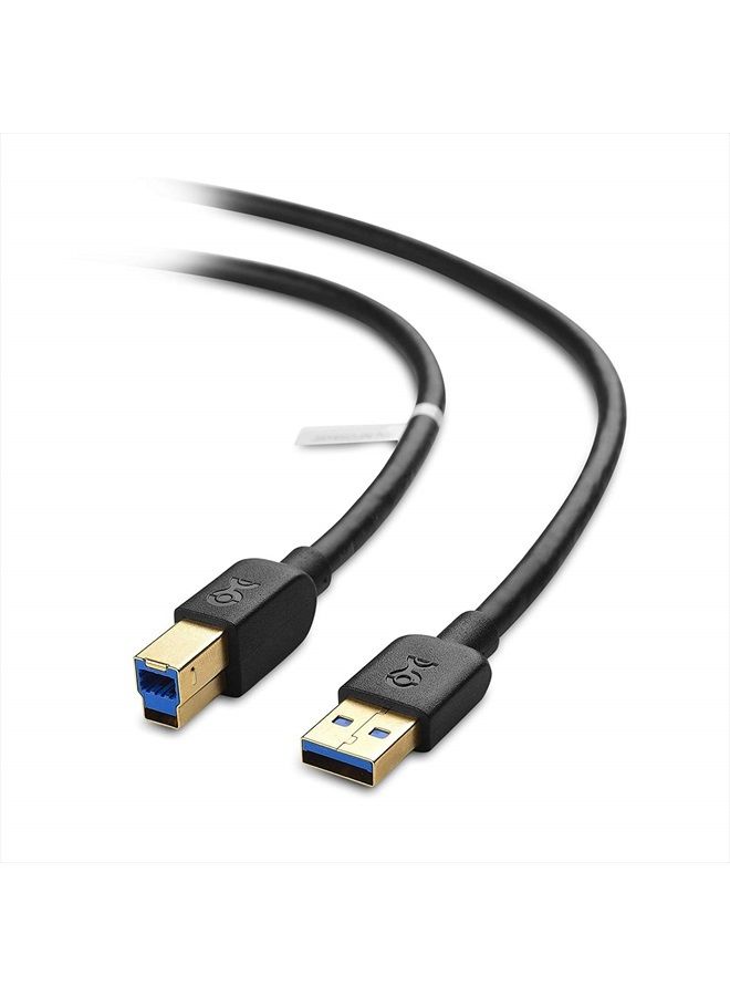 Cable Matters كابل USB 3.0 طويل (كابل USB 3، كابل USB 3.0 A إلى B) باللون الأسود 10 قدم - Image 1