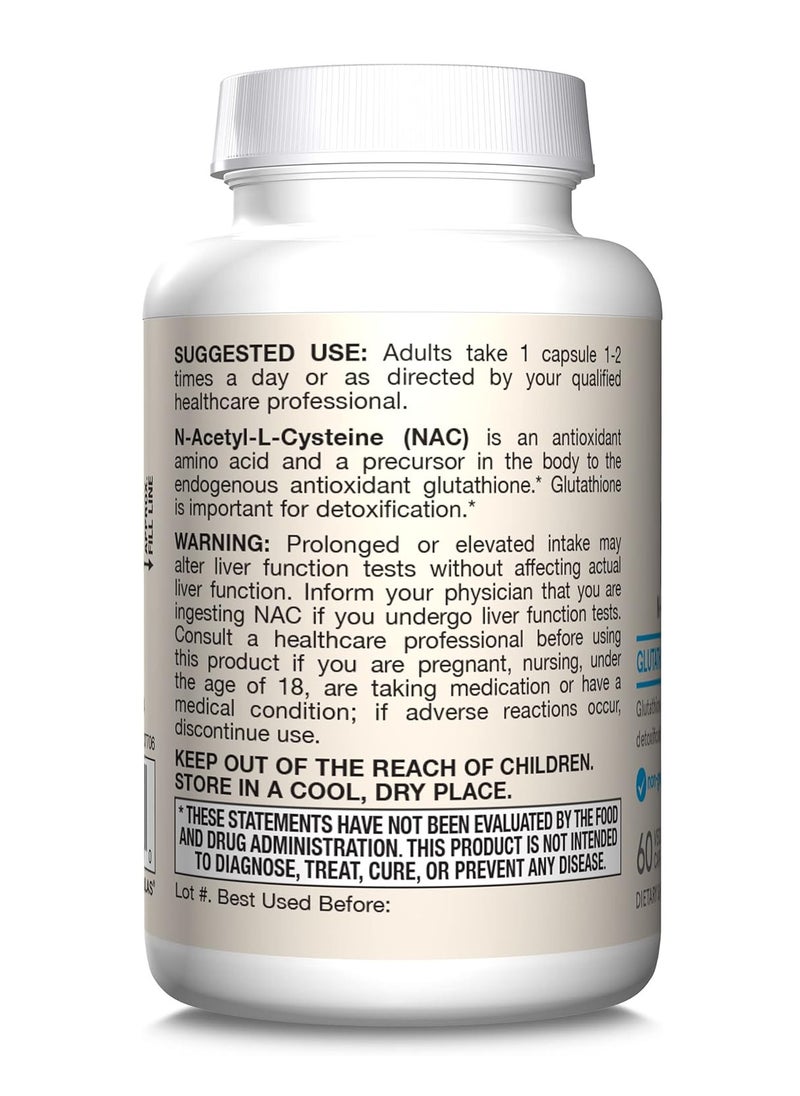 jarrow formulas N-A-C 500 mg, Dietary Supplement, Antioxidant Support for Liver Health, 60 Veggie Capsules, 60 Day Supply  - Image 4