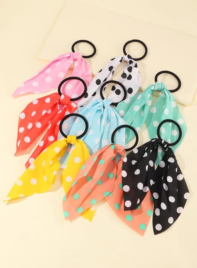تايك تو Set of 8 - Dot Bow Hair Ties