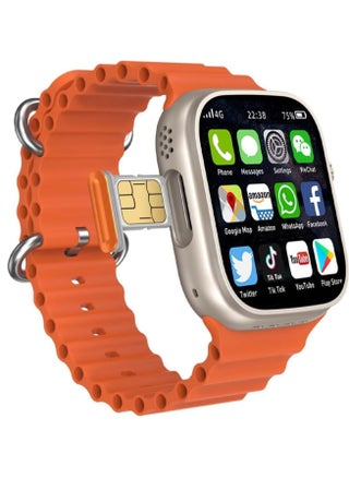 SH-PROTECT S8 Ultra 4G/5G Android Phone Watch With a Built-in GPS System, HD 2.2 Inch Display With Support A Mobile Sim Card, Full Touch screen with 2 set strap and wireless charger - pzsku/ZA7DEC127A6DDA736C897Z/45/_/1721344526/2edeaa81-493e-48a0-b208-64d3aa846ac9