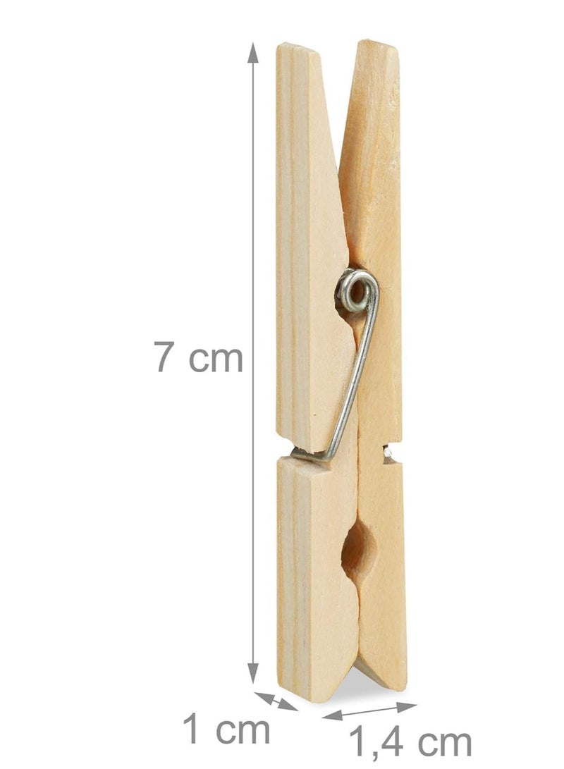 Wooden Cloth Pegs – 24 Pcs Strong Grip Natural Laundry Clips for Clothesline, Crafts & Home Use – Eco-Friendly & Reusable Clothespins - Image 2