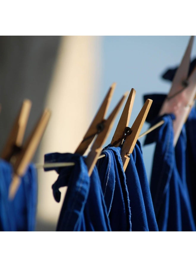 Wooden Cloth Pegs – 24 Pcs Strong Grip Natural Laundry Clips for Clothesline, Crafts & Home Use – Eco-Friendly & Reusable Clothespins - Image 5