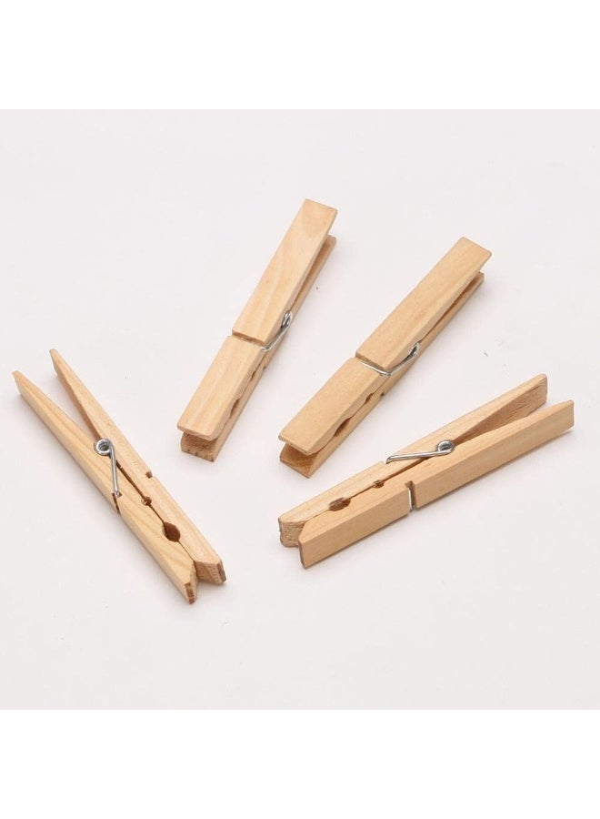 Wooden Cloth Pegs – 24 Pcs Strong Grip Natural Laundry Clips for Clothesline, Crafts & Home Use – Eco-Friendly & Reusable Clothespins - Image 4