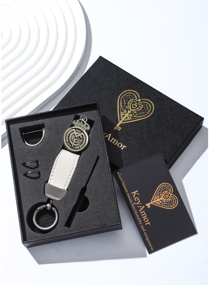 KeyAmor lux sport keychain real madrid keychain with fancy gift box perfect gift for men - Image 2