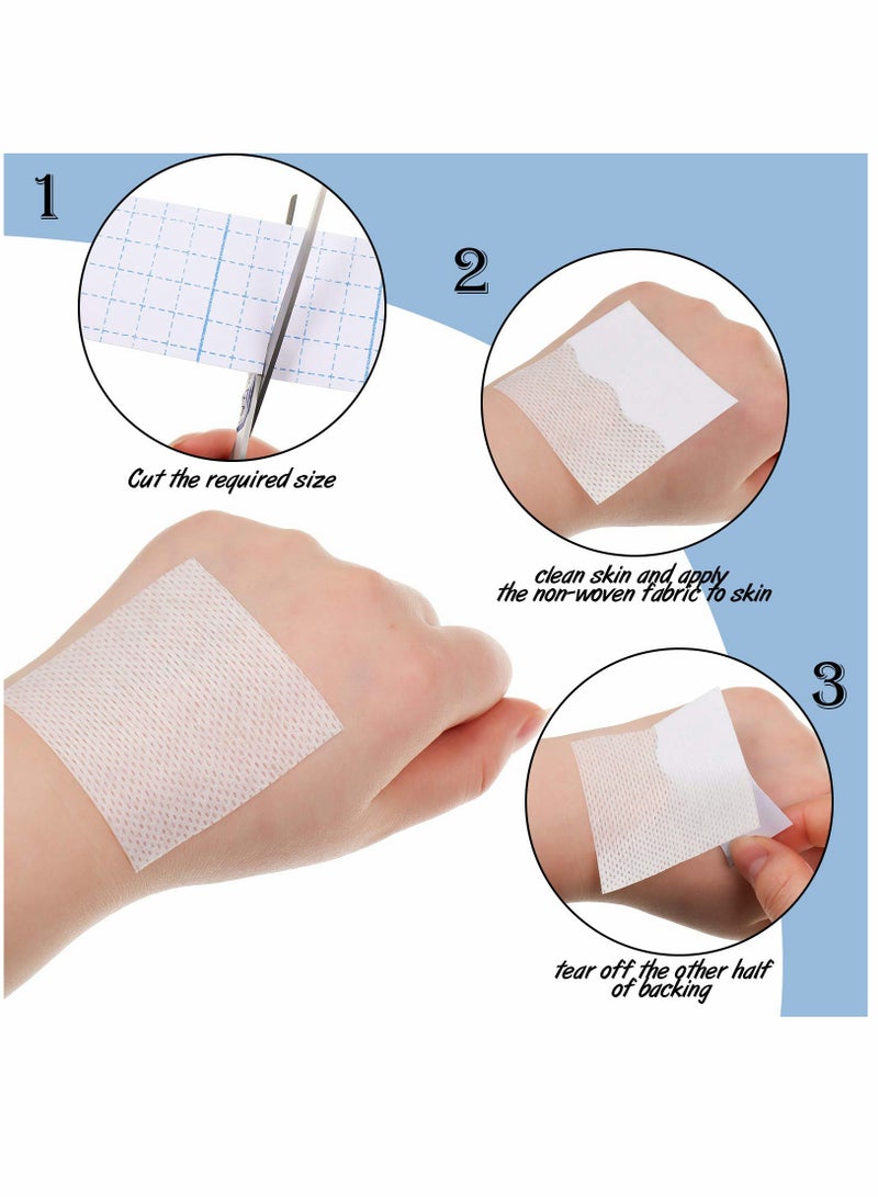 SYOSI Non-Woven Cover Roll Stretch Tape Non-Woven Adhesive Bandages Breathable Bandage Tape Cohesive Wrap Bandages Protective Stretch Bandage Roll Film (2 Rolls 2 Inch x 10.94 Yard)  - Image 4