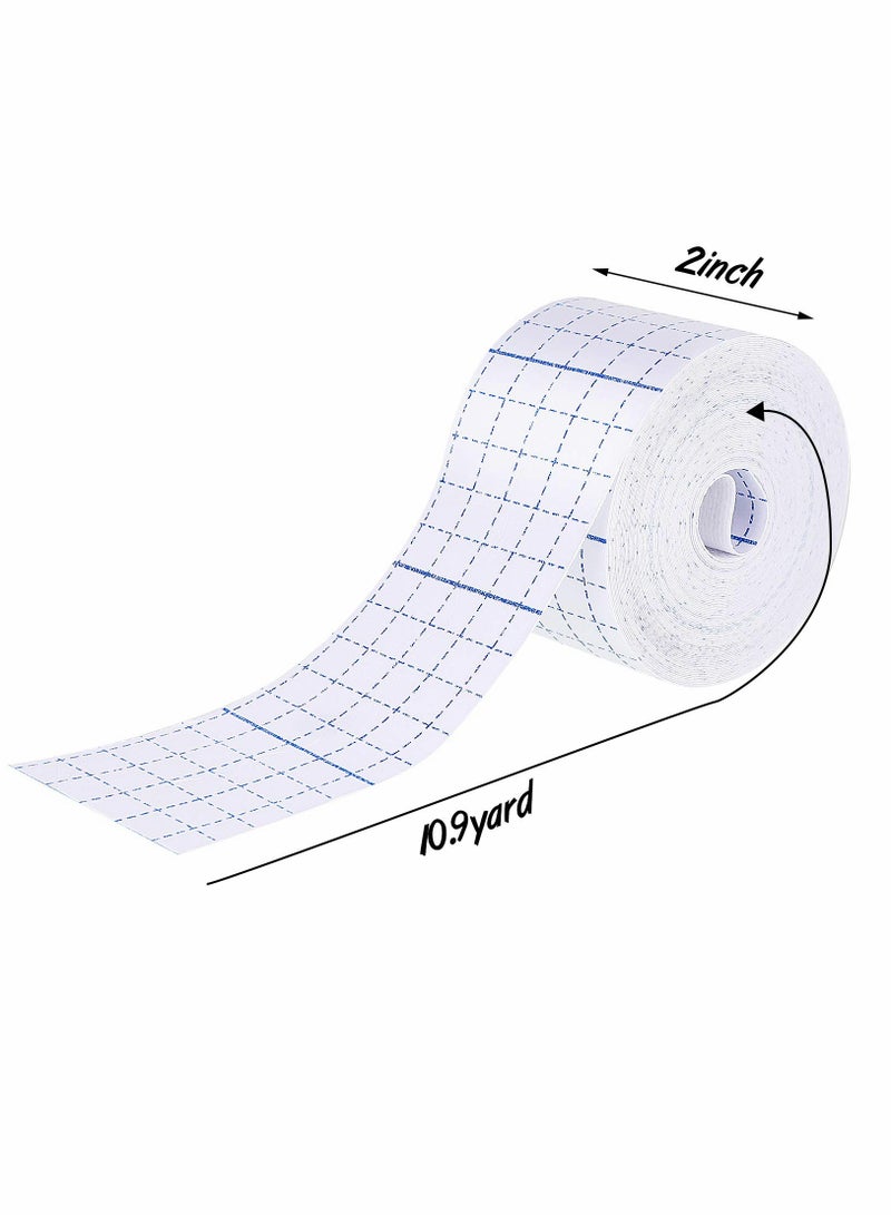 SYOSI Non-Woven Cover Roll Stretch Tape Non-Woven Adhesive Bandages Breathable Bandage Tape Cohesive Wrap Bandages Protective Stretch Bandage Roll Film (2 Rolls 2 Inch x 10.94 Yard)  - Image 2