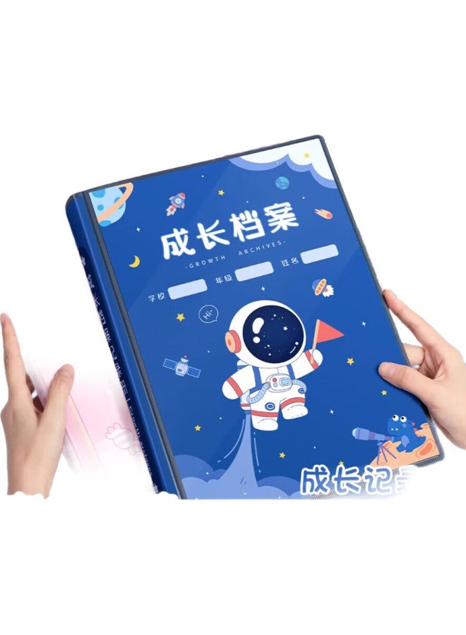 Jiamo Children'S Loose-Leaf Growth Record Album, Diy Manual, Kindergarten Baby Transparent Photo Album, Commemorative Book, Certificate Collection Book, Girl'S Photo, Pink Style, Back-To Season, Gift - Image 3