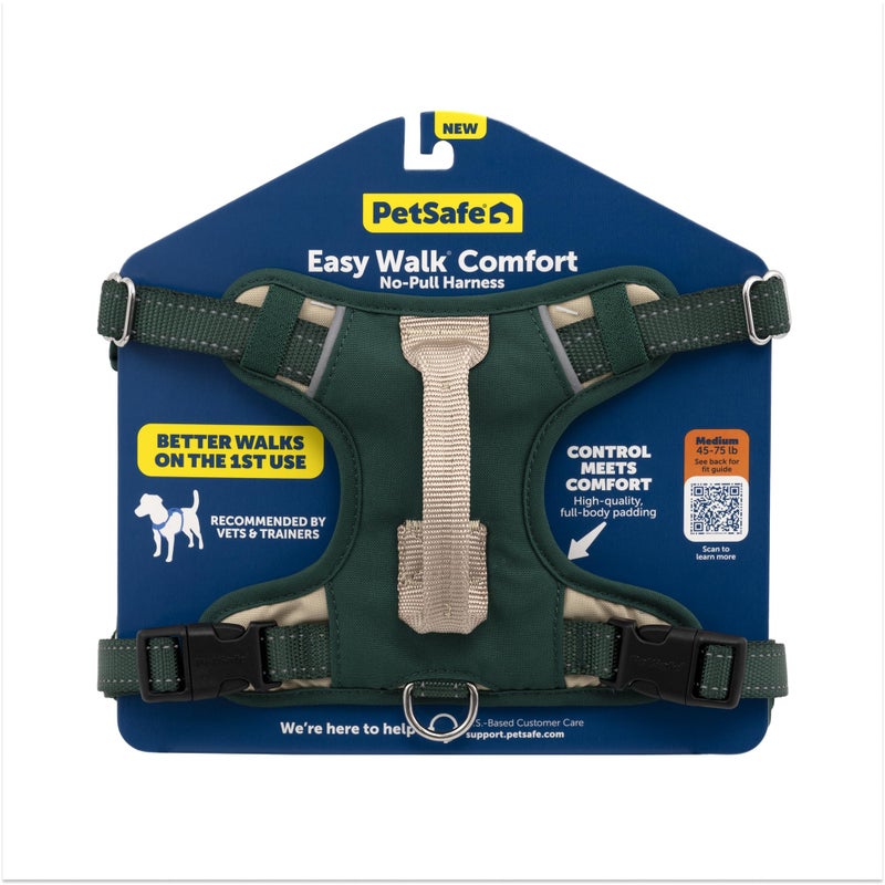PetSafe Easy Walk Comfort NoPull Dog Harness FullBody Padding Better Walks on the First Use 5 Points of Adjustment MediumLarge Green - Image 2