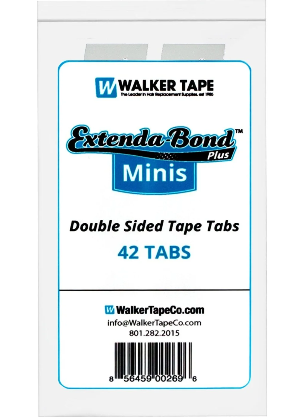 Walker Tape Extenda Bond Plus Mini's Prosthesis Hair Tape Hole "c" (1.80 cm x 3.80 cm) 42 Pcs