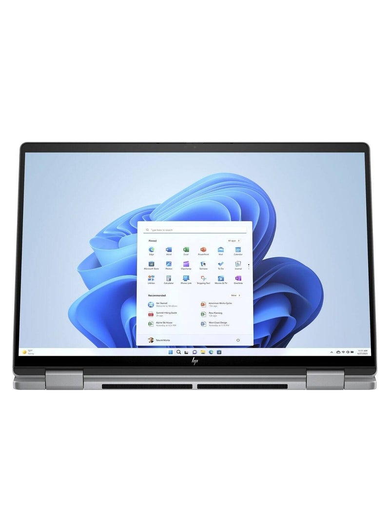 HP (Upgraded Version) Envy x360 14-fc0023dx 2-in-1 Touchscreen Laptop With 14-Inch Display, Core Ultra 7 155U Processor/16GB RAM/1TB SSD/Intel Iris XE Graphics/Windows 11 Home English Meteor Silver English Meteor Silver - Image 5