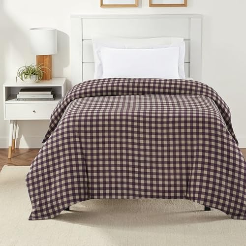 BELVOSTUM Soft Cotton Duvet Cover for Single Bed | Printed Quilt & Blanket Cover | Razai Cover with Zipper Closure | Soft & Breathable Bedding Cover (90X60) Inches (Brown) - Image 2