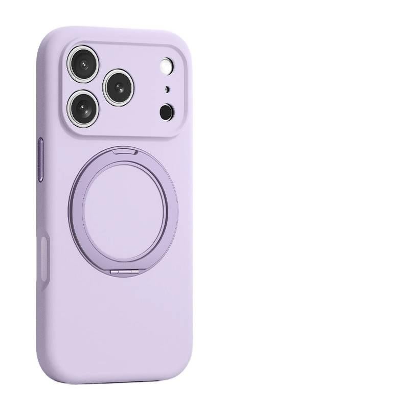 Silicone MagSafe Case for iPhone 16 / 16 Plus / 16 Pro / 16 Pro Max with Drop Protection and Kickstand plus Shockproof plus Strong Magnetic plus 360 Rotating Kickstand in Antique White - Image 3