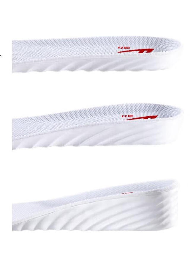Warrior Height-Increasing Insoles For Men, Invisible Height-Increasing Sports Insoles For Women 5959 2.5Cm [White] - 43-44 - Image 1