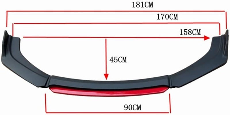 Wivplex Carbon Fiber Front Bumper Lip Splitter - Image 2