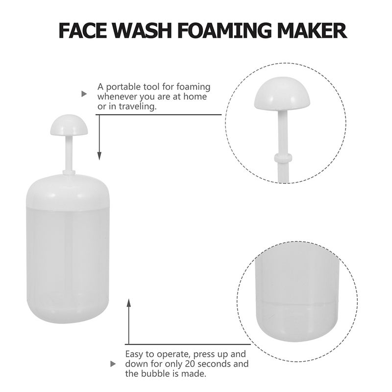 2pcs Portable Facial Foamer Lovely Plastic Bubble Maker for Women - Image 5