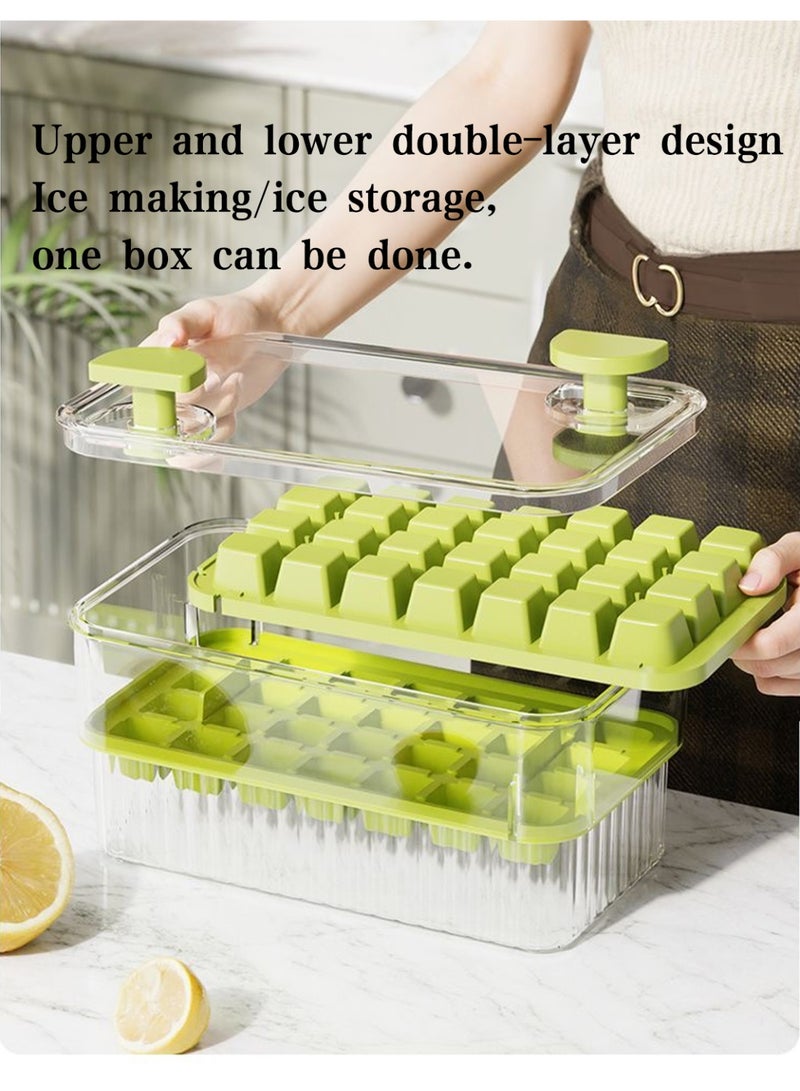 Sunspire Ice cube tray with lid and ice storage compartment. Three trays simultaneously produce 84 ice cubes. One-touch release for effortless ice extraction. Includes ice scoop. - Image 5