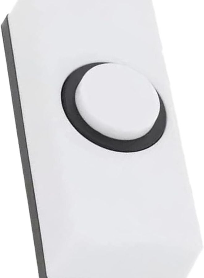 White Wall Mounted Doorbell Push Button Switch For Garage And Home Wiring - Image 2