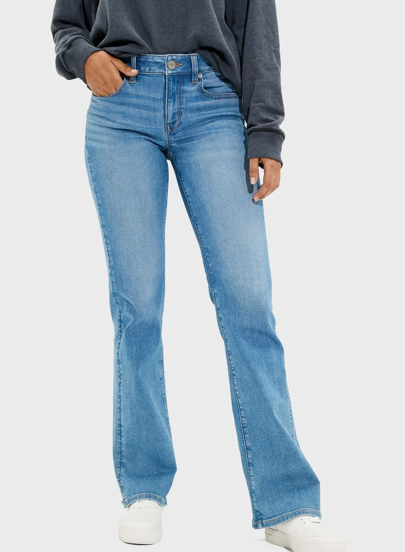 American Eagle High Waist Straight Jeans