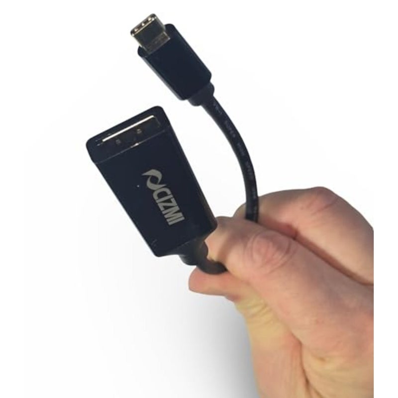 محول 8K USB-C ذكر إلى DisplayPort أنثى 8K@60 هرتز USB-C إلى DP 1.4 32.4 جيجابت في الثانية صوت + فيديو للجوال والكمبيوتر الشخصي والشاشات وأجهزة العرض والمزيد 0.18 متر - Image 3