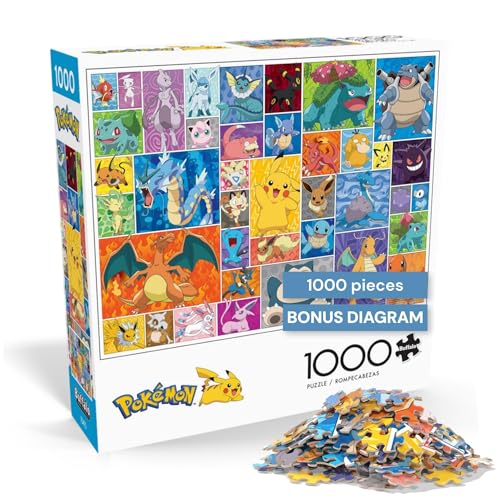 Buffalo Games  Pokemon  Frames  1000 Piece Jigsaw Puzzle for Adults Challenging Puzzle Perfect for Game Nights  1000 Piece Finished Size is 2675 x 1975 Large - Image 1