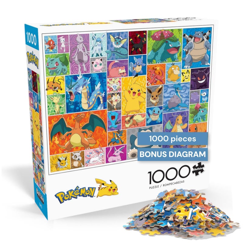 Buffalo Games  Pokemon  Frames  1000 Piece Jigsaw Puzzle for Adults Challenging Puzzle Perfect for Game Nights  1000 Piece Finished Size is 2675 x 1975 Large - Image 2