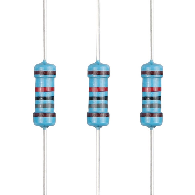 EDGELEC Store 100 قطعة مقاومة 18K أوم 1/2 واط (0.5 واط) ±1% تحمل مقاومة معدنية ثابتة، قيم متعددة من المقاومة اختيارية - Image 1